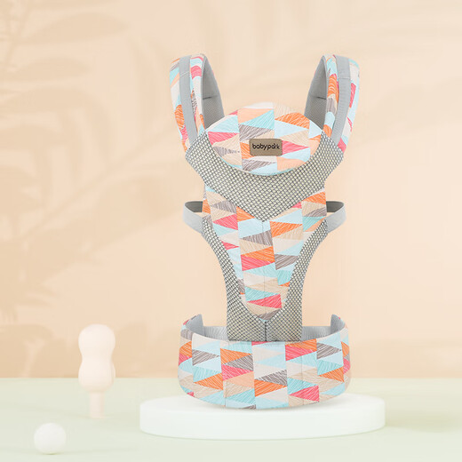 
Beiyou baby strap baby front-held back-style newborn child baby carrying baby artifact is simple to go out and both front and back. Colorful-belt style (3-36 months, waist protection and effort saving)
