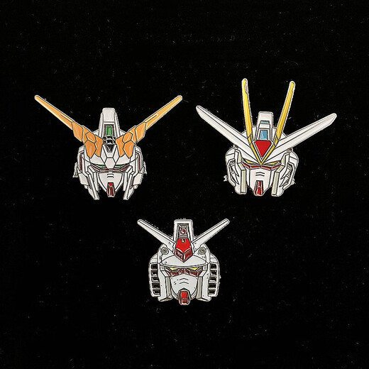 LEMIAO Gundam Robot Mobile Suit Brooch New Trendy Personality Cute Japanese Badge Cartoon Pin Couple Accessories 2# Unicorn A24-209