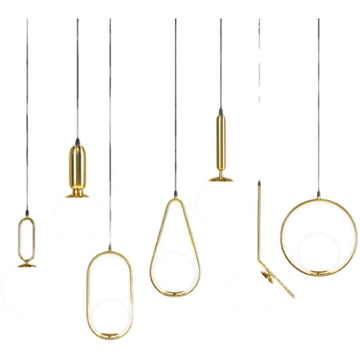 Weihuo light luxury restaurant chandelier three-head Nordic modern simple single bedside aisle entrance dining table bar table Internet celebrity chandelier 3-head disc snowflake white warm light 12W