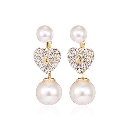 Qlady Love Tassel Earrings Feminine High-end Silver Needle Earrings 2025 New Light Luxury Earrings Birthday Gift