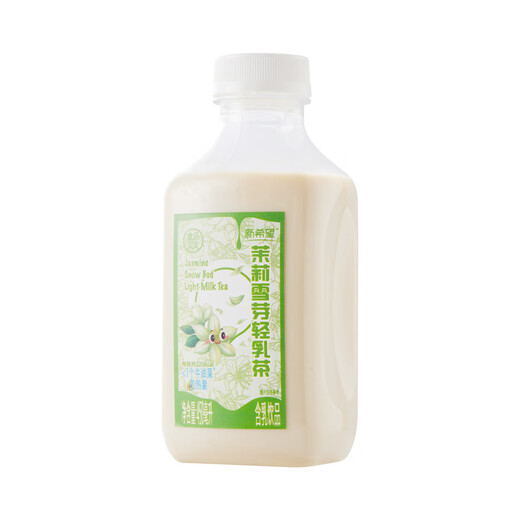 茉莉雪芽轻乳茶 清爽茶香原液萃取生牛乳融合茉莉鲜醇丝滑短保 3600ml 茉莉雪芽轻乳茶 450ml*8