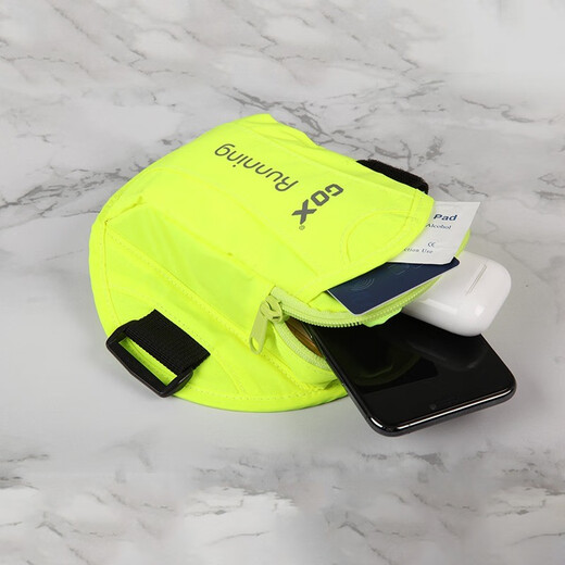 GOX Reflective Running Arm Bag Waterproof Sports Phone Bag Outdoor Cycling Fitness Unisex Arm Cover Fluorescent Green