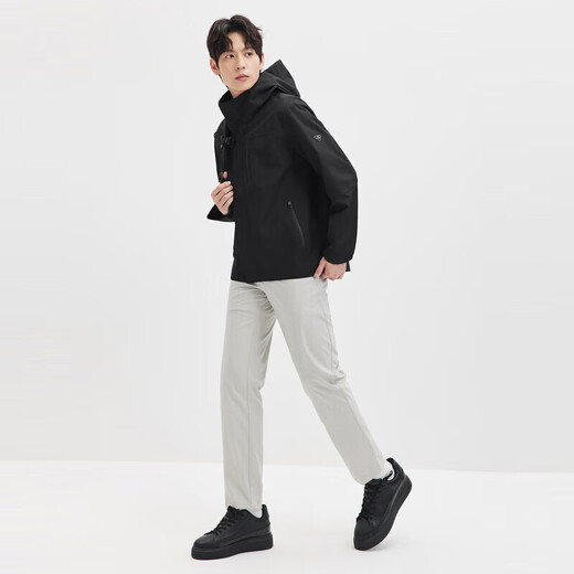 Septwolves Jacket Men's Jacket Three-Proof Technology Soft Shell Hooded Jacket Outdoor Sports Commuting Versatile and Comfortable Men's Clothing