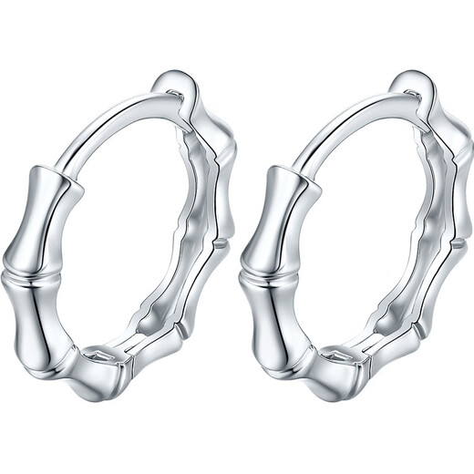 Liuguifu Jewelry PT950 Platinum Earrings Bamboo Yayun Platinum Earrings Earrings Women's Gift PT0200060 2.5g