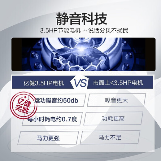 YIJIAN treadmill for home use silent foldable large load-bearing gym-level walking machine indoor fitness equipment 9009D blue screen multi-function/electric slope