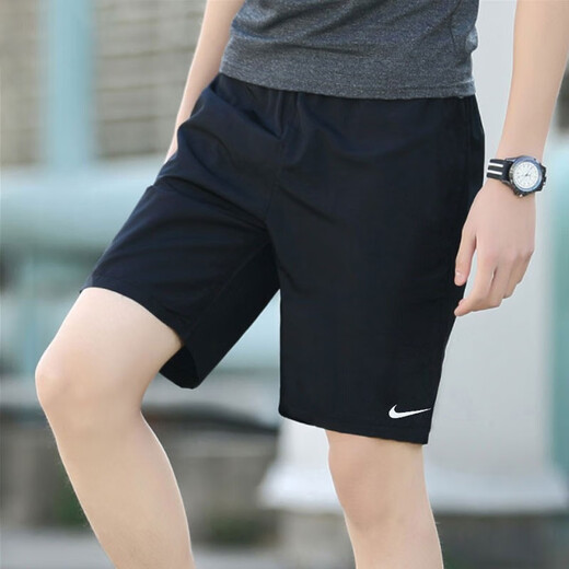 耐克（NIKE）男裤子 2025夏季新款运动裤跑步健身训练透气快干休闲短裤五分裤 DV9858-010/晒图退5 L (175/80A)