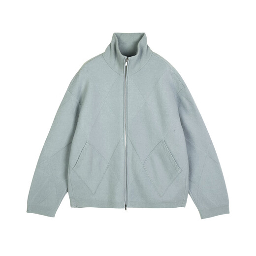Sketch Autumn and Winter New Sweater Simple cómodo Cardigan Chaqueta Cardigan Design Oficial Commuter Sweater 363 Slate Verde M