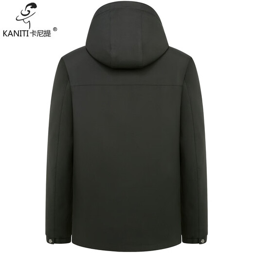 Caniti Mink Inner Inner Capucha PARKA MARTEN FUR MARTEN CROLINA INTELIGACIÓN COMBRACIÓN COMBRADERA CORTURA FURA CASA NEGRO + GRIEN
