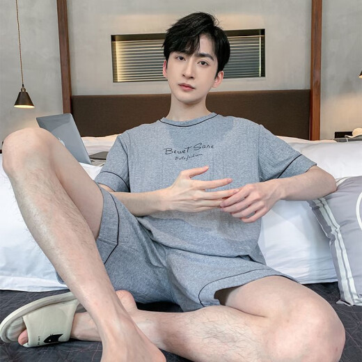 Modal Herren Pyjamas Herren Sommer 2025 Neue Kurzärmer-Heimkleidung Herrenstil Jungen und Teenager Sommerstil großgröße HDE-9930 2XL