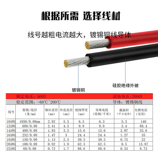 Baye XT30U aircraft model plug connector with cable lithium battery controller interface single male cable 18AWG/0.5m BY-XT30U50M