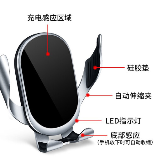 怡发适用于保时捷车载手机支架无线充电卡宴Macan帕拉梅拉718导航支架 保时捷专用【经典重力款】 24-26款帕拉梅拉