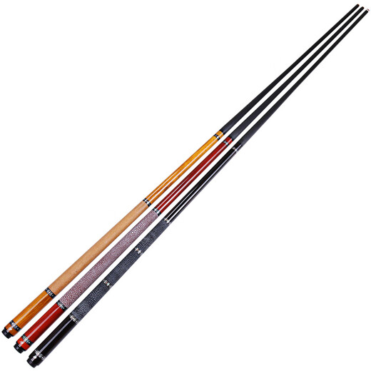 J.flowersJF20-EBF billiard cue new plain big head black technology carbon fiber black eight cue middle eight table cue black (ebony solid wood forelimb) with club box