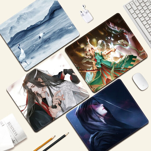 Kleines Maus-Pad für Jungen 2D Cartoon Notebook Pad Creative Game E-Sports Nicht-Schlupf-Tastaturpolster Tragbares Dicked Lock Edge Office Study Desk Pad können angepasst werden, um einen hohen Erscheinungsbild W1421 37 cm x 25 cm x 3 mm