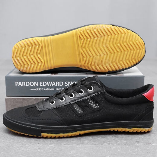 
Pisces Rabbit (SHUAGNYUTU) volleyball shoes beef tendon soles martial arts shoes men and women canvas shoes sports shoes track and field running shoes non-slip breathable wear-resistant main picture model 42 inner length 260