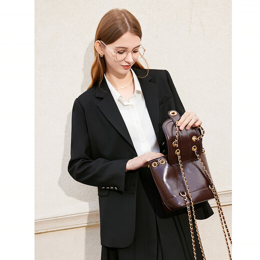 Betu women's spring new suit temperament small suit jacket college style commuter suit 2401T37 black L