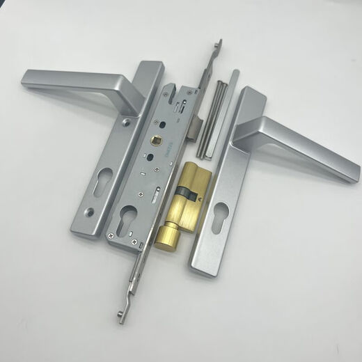 Bridge cassé 8525/9230 SÉRIE PORTE PORTE Double porte Aluminium Alloy Black Black Gol Silver Complete Set High and Low Door Lock Pandée Poignée 60 mm-80 mm avec clé