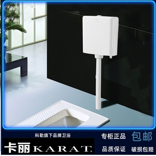 Kali Salle de bain Toiletage ménage squat Woilet Woilet Murd Mounts d'énergie Réservoir à chasse d'eau 11978T 11978T-W-MK Squat Water Tank
