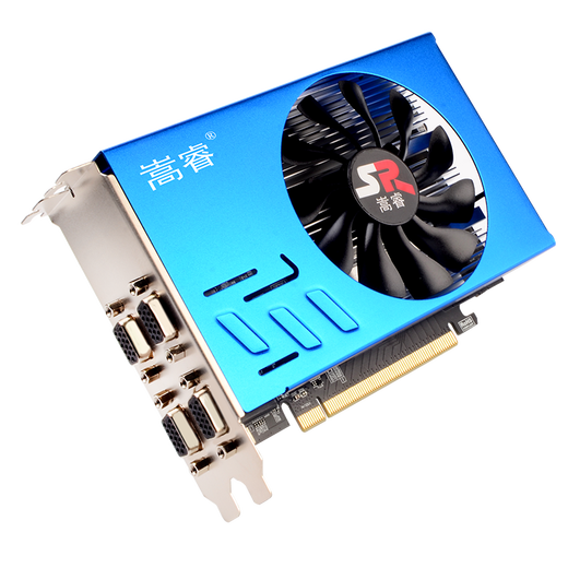 Songrui 4-Screen Stock Trading Graphics Card GTX1660S/1050TI/750TI/730 Multi-Screen-Grafikkarten Desktop 4-Graf-HDMI HD 4K Ein-Drag-Ein-Wege-Spleißdelikte-Split-Screet-Grafik-Karten-Grafik-Karten-Grafik-Karten-Grafikkarten-R7350 2G 4VGA Stock Trading Office Office Integration