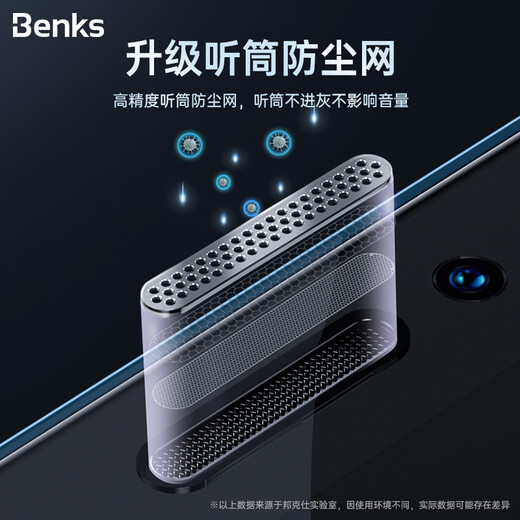 Benks Apple 12 tempered film iPhone 12 ProMax mobile phone film mini full screen explosion-proof high-definition anti-fingerprint blue light film HD dustproof model [12/12Pro] full screen explosion-proof