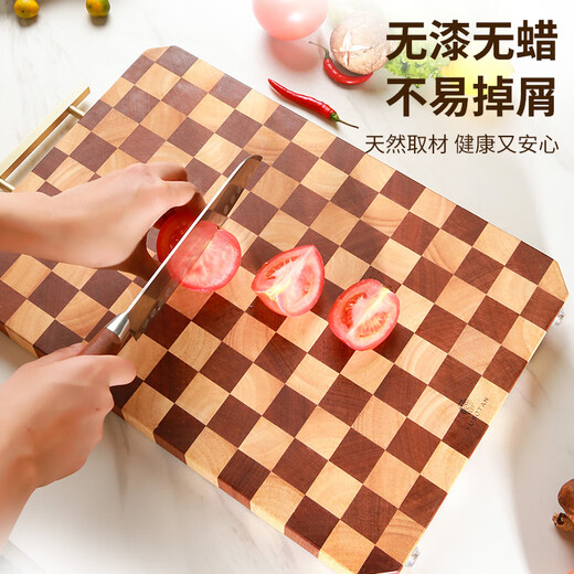 Original Morita Ebenholz-Schachbrett-Schneidebrett, antibakterielles und schimmelresistentes Haushalts-Schneidebrett, Massivholz-Schneidebrett, Obstbrett