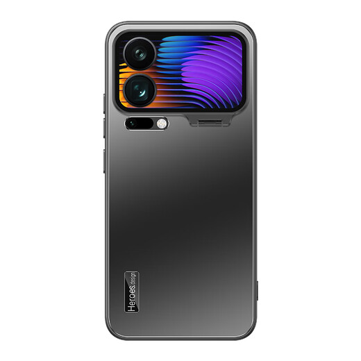 Philips comes with lens film suitable for Xiaomi 17promax mobile phone case xiaomi17pro ultra-thin matte new Miaoxiang back screen lens all-inclusive anti-fall bracket protective cover graphite black lens all-inclusive + invisible bracket Xiaomi 17Promax