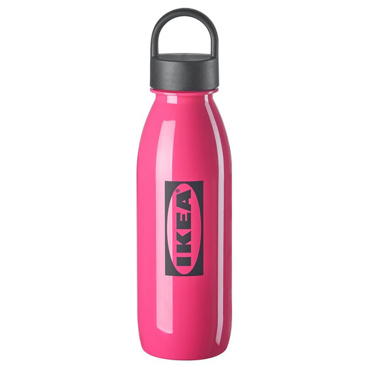 IKEA's new product AURTIENDE water bottle drink cup portable take-out cup household pink water bottle 0.5L