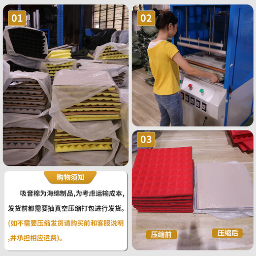Yipai sound insulation cotton wall self-adhesive sound absorption cotton indoor piano drum room sound insulation panel sound insulation door ktv sound insulation sponge material sound absorption cotton mushroom head blue 5cm thick (50CMx50CM with adhesive backing)
