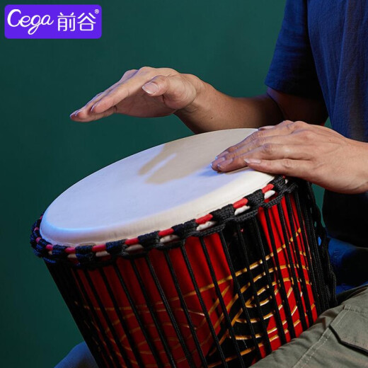 Cega非洲鼓儿童手鼓成人初学入门山羊皮丽江手鼓打击乐器 快乐大象 大10