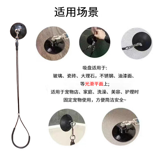Suican pet grooming sling, lanyard, suction cup, grooming table, wire sling, dog shaving and bathing, fixed, anti-falling rope, suction cup wire model, recommended 30 Jin Jin equal to 0.5 kg, 1 beauty sling