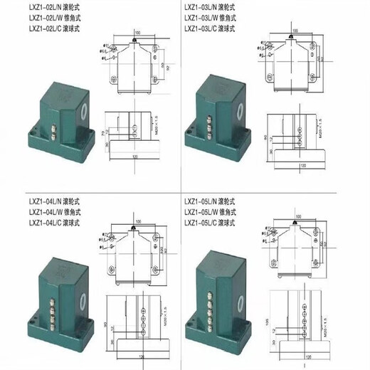 Beijing Machine Tool Electrical Appliance Factory limit switch LXZ1-02/03/04Z/N/W/G combination travel switch LXZ1-02Z/N