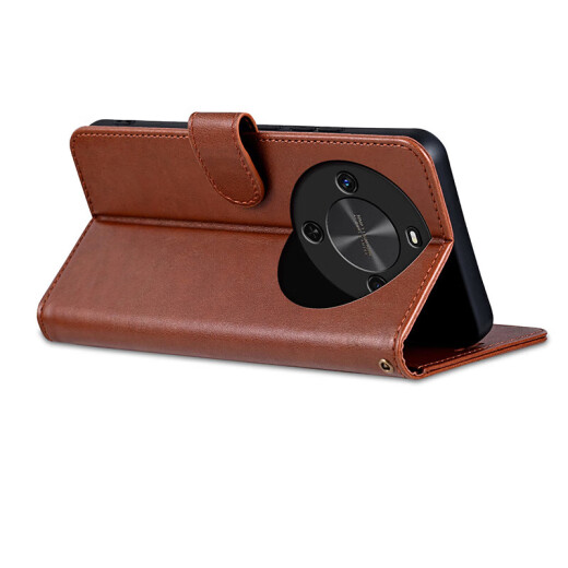 AZNS Huawei Enjoy 70X Mobile Case Flip-Fold Leather Case BRE-AL80 Protection Anti-fall 5G Front and Rear Fully Filled Soft Case Side-Flip Card Wallet-style Retro Business Men and Women New Style Enjoy 70X [Brown] Flip-Fold Leather Case
