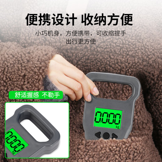 Xiangheng portable scale portable spring scale high-precision 50kg electronic scale kitchen household small hanging scale electronic scale luggage scale express scale mini hook scale battery model 50kg