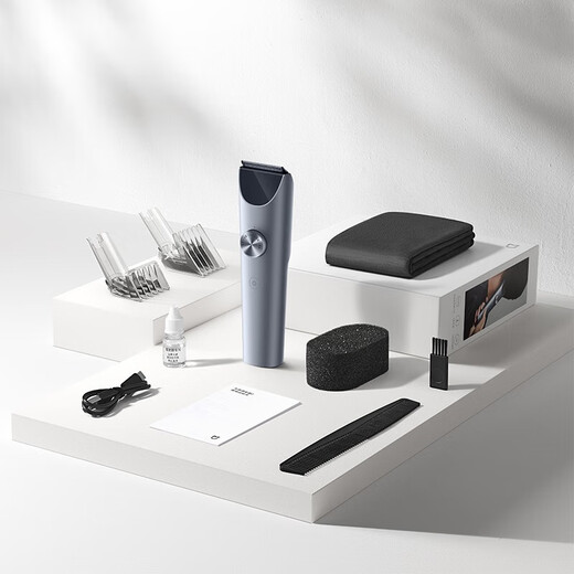 Mijia Hair Clipper 2 Electric Hair Clipper Electric Hair Clipper Shaver Full Body Washable Long Battery Life Two-Speed ​​Speed ​​Control Charging and Use Intelligent Anti-Pin Hair Black