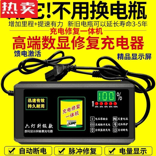Er importierte Jiagong Deutschland, das qualitativ hochwertige Jiefic Digital Display Automatisches Ladegerät Batterie 48607220 Zweiräder mit drei Rädern Digital Display 4840 Universal Drei-Leitung importiert hat