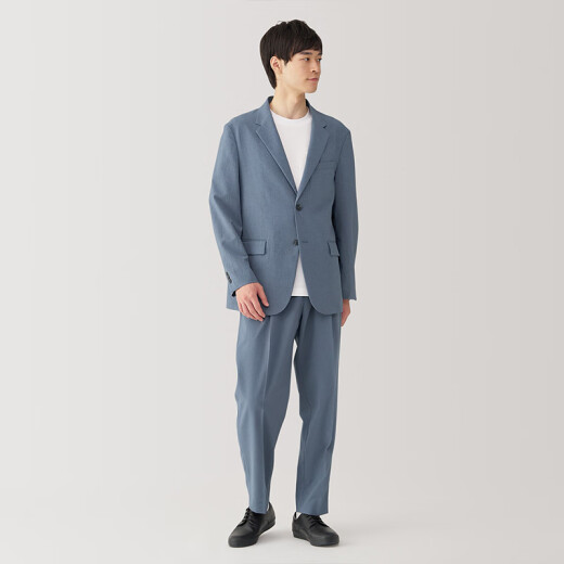 Muji Herrenjacke Herrenjacke Frühherbst im Herbststil Herrenanzug kleiner Anzug ad0uva4s geräuchert blau l 175/100a