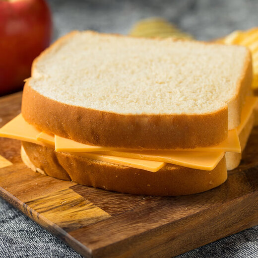 Mioclan Cheddar cheese 984g*8 pack cheese cheese slices ready-to-eat hamburger sandwich baked whole box