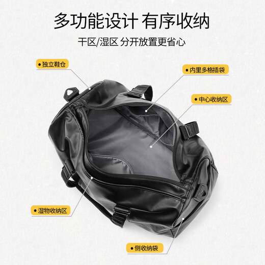 Dickies fitness bag men's large-capacity travel bag dry and wet separate shoulder crossbody swimming backpack sports bag portable luggage bag