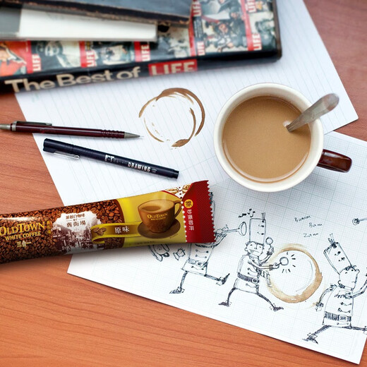 Old Street Field (OLDTOWN) Classic original white coffee three-in-one instant coffee powder 15+3 bags imported from Malaysia Original coffee 684g 3 bags [mix cup]