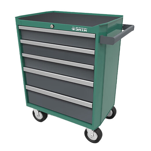 SATA SATA Tool Cart Drawer-type Auto Repair Tool Storage Cabinet Multi-functional Mobile Car Repair with Wheels 95121 Auto Repair Five-Drawer Tool Cart