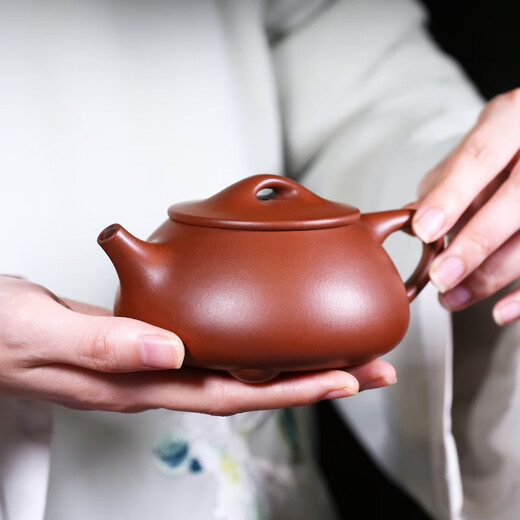 Hidden Pot World Government Subsidy Yixing Famous Purple Clay Teapot Purely Handmade Teapot Purple Clay Tea Set Bottom Slot Clear Stone Ladle Teapot