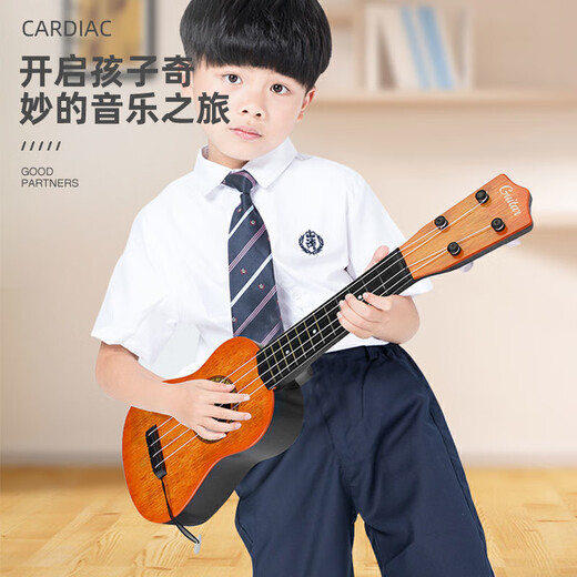 溥畔尤克里里女生23寸男初学者环保单板儿童小吉他入门碳素乌克丽丽 粉色 44cm国潮(赠送初学视频) 17英寸