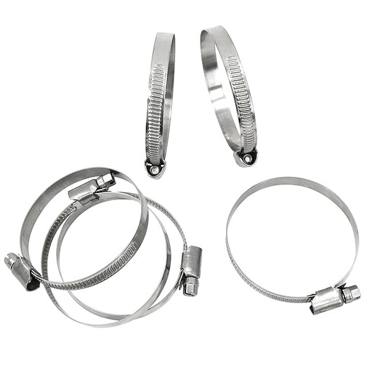 Hesdig JG-632 304 stainless steel German style hose clamp clamp clamp tightening clamp pipe clamp fastener 14-27 (10 pieces/pack) Beijing warehouse flash delivery