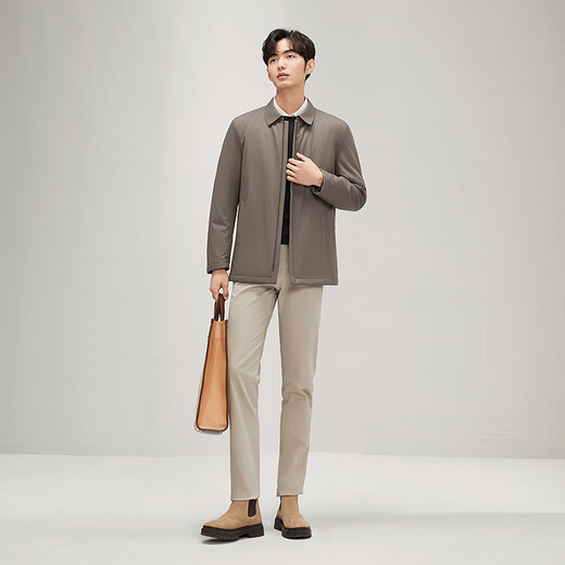 Qipai three-proof cotton-padded jacket for men in winter, fashionable and casual for young and middle-aged people, comfortable and warm lapel jacket