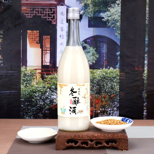 Suzhou Bridge Osmanthus Rice Dew Classic Winter Wine Reunion Rice Wine 0.5 Grado 750ml*6 Botellas Suzhou Caja de regalo especializada