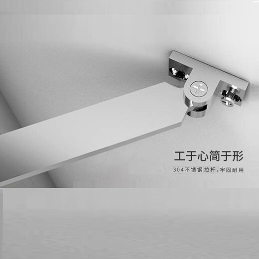 莱博顿折叠浴缸屏风卫生间一字形隔断折叠钢化玻璃 浴室淋浴洗澡 NF6221一固一活动屏风 1000宽*1350高（左方向）