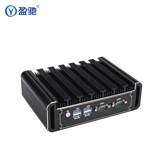 Yingchi mini industrial control host dual HDMI high-definition port dual network port dual serial port micro computer small host embedded small desktop industrial computer i3 4005U + 4G memory + 128G solid state drive