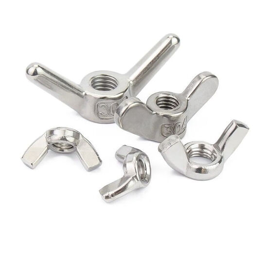 Sailoto butterfly nut 0420116 stainless steel butterfly horn screw cap Yuanbao hand screw M4M5M6M8M100 04 stainless steel butterfly nut M4-100