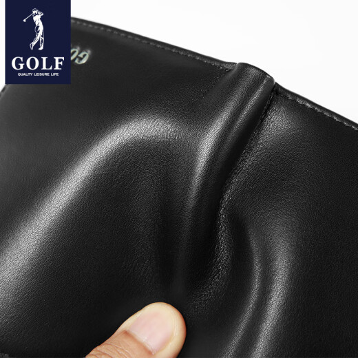 高尔夫（GOLF）男士钱包竖款软皮钱夹多卡位银行卡包商务简约轻便零钱包礼盒装