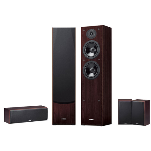 Yamaha NS-F51 series speakers 5.1 home theater TV audio floor-standing living room audio set imported needs to be matched with amplifier walnut color