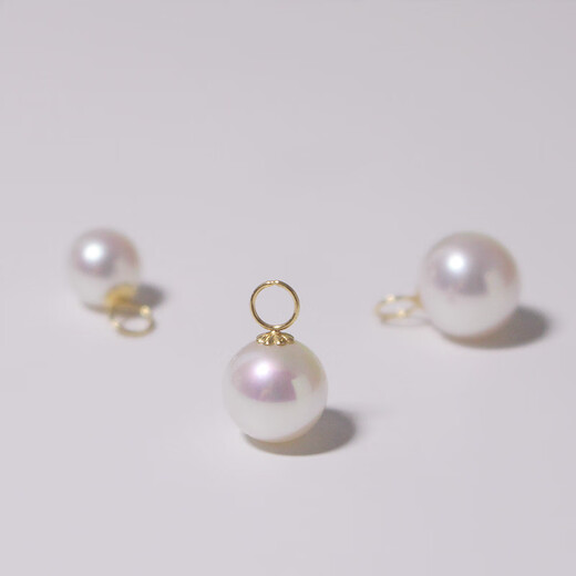 Fat Donglai's new 18k gold freshwater pearl pendant, simple and versatile, 6-7-8-9mm, perfect, round and strong, guaranteed / 8-8.5mm